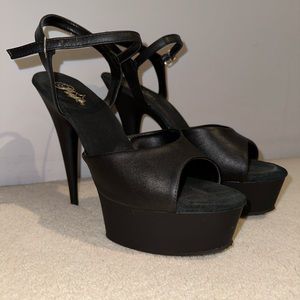 Black Pleasers (stripper heels)